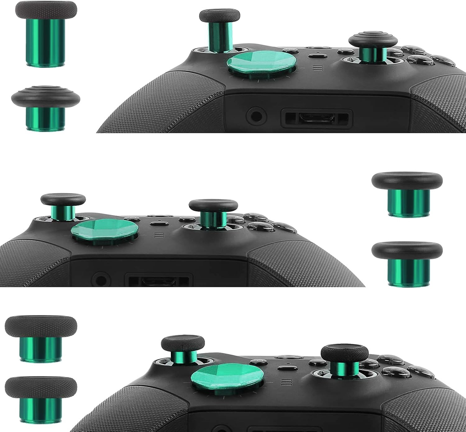 TOMSIN 13 in 1 Xbox Elite Series 2 Controller Accessories Replacement Pack,6 Met