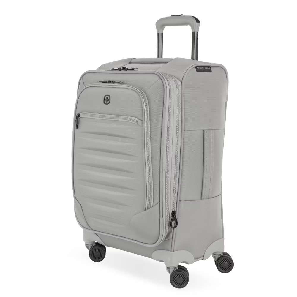 SWISSGEAR Checklite Softside Carry On Suitcase - Gray: 8 Whe