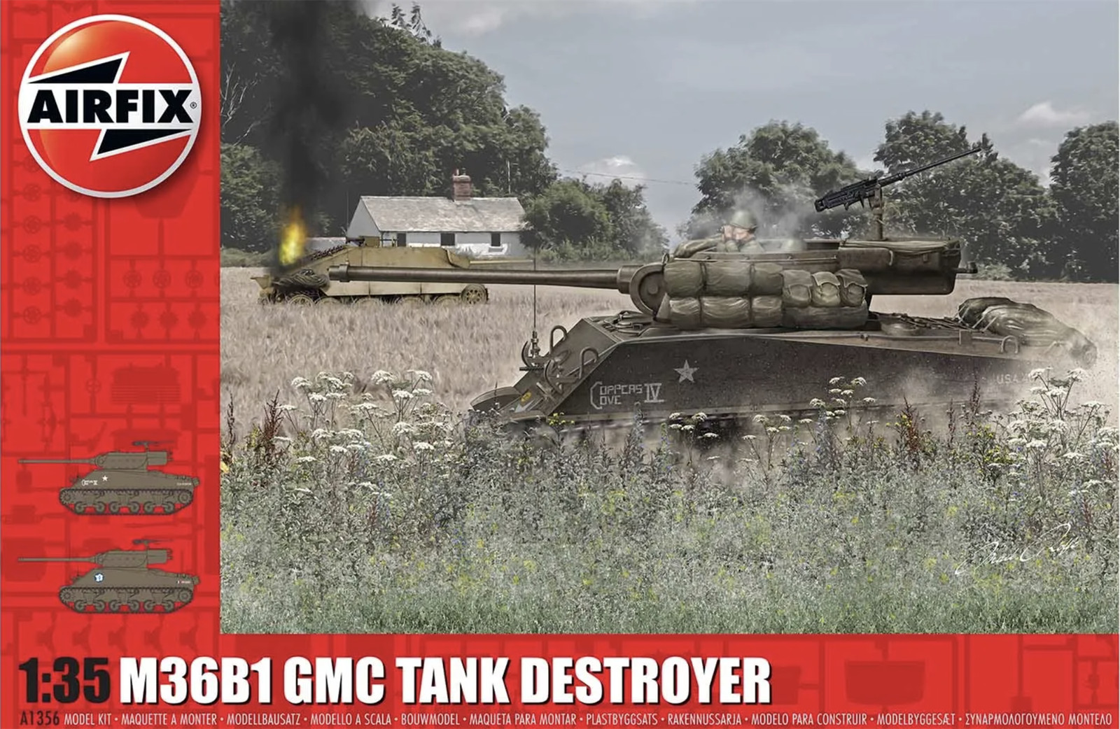 Airfix 1356 M36B1 GMC US Army 1:35 Modellbausatz Kunststoff - Bild 2