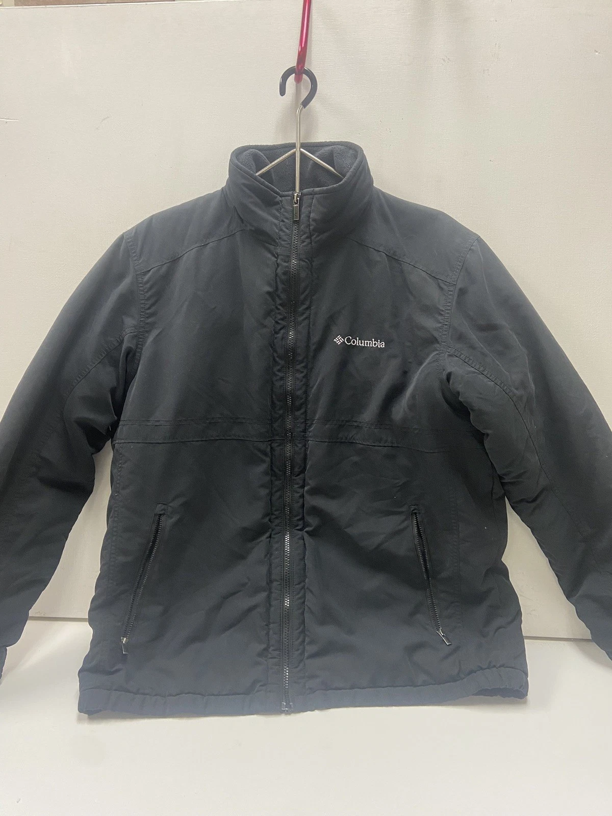 Columbia Jacket Mens large black Northern Voyage 2.0 Fleece Lined Hiking