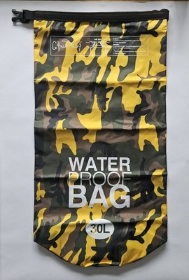 30L wasserdichter Dry Bag gelb ideal für Kanu, Wandern & Camping dreifach faltbare Dichtung