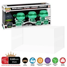 4 PACK BOX Pop Protectors for Funko (0.60mm thick, UV & Scratch Resistant)