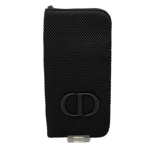 Auth Dior Beauty Pochette polyester noir