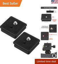 2 Pieces 41mm Qr Release Plate, Camera Tripod Ball Head Quick Plate Camera ...