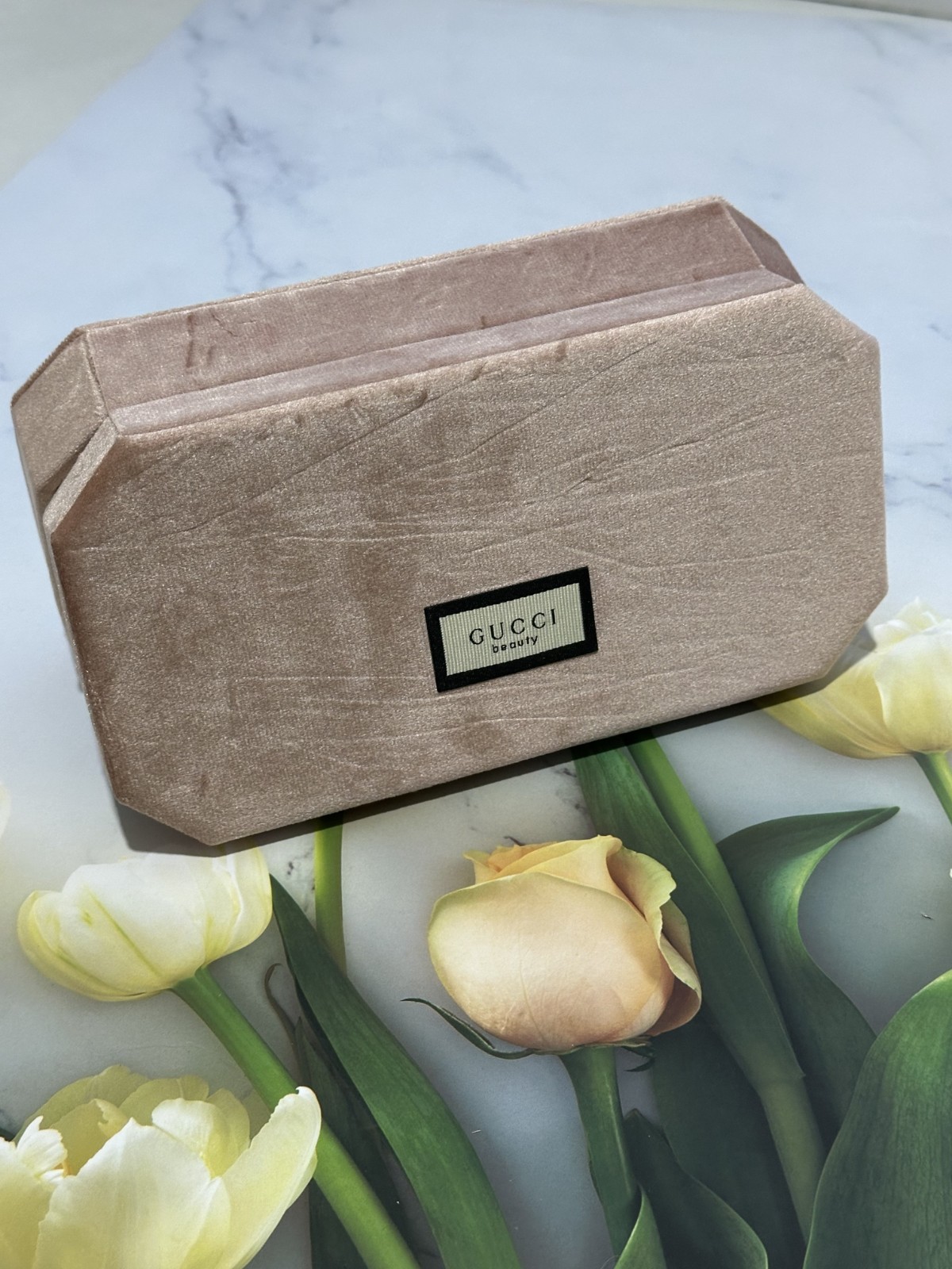 Gucci Jewelry Box Pink Velvet New Condition