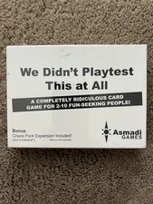 We Didn't Playtest This At All Card Game with Chaos Pack By Asmadi Games  SEALED