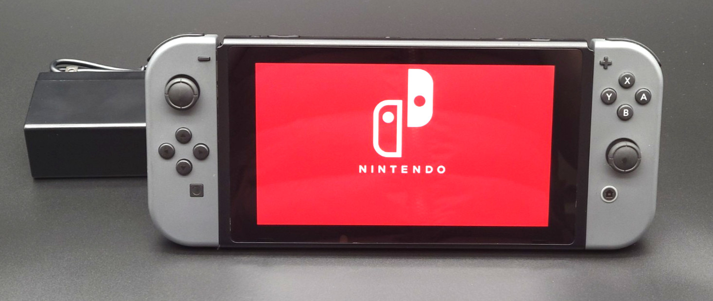 Nintendo Switch V1 Handheld Home Video Game Console 32GB Gray Joy-Con HAC-001