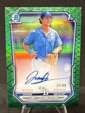 2026 Bowman Chrome James Quinn-Irons CPA-JQU Green Reptilian Refractor /99 Auto