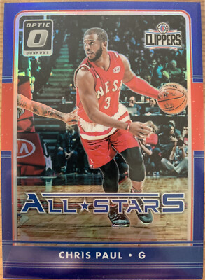 Chris Paul /49 2016/17 Panini Optic All-Stars BLUE HOLO #26 CP3 Prizm SSP Sharp