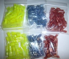 150 Male Female Insulated Quick Disconnect Wire Terminals Connectors Combo Pack