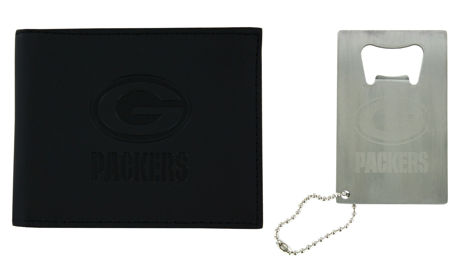 Подарочный набор Green Bay Packers Wallet, кошелек двойного сложения с брелоком для ключей