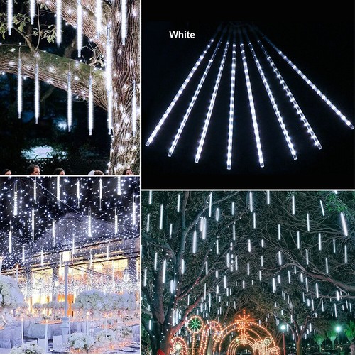 192/288 LED Lights Meteor Shower Rain Tree String Light Garden Party Xmas Decro - Picture 5 of 21