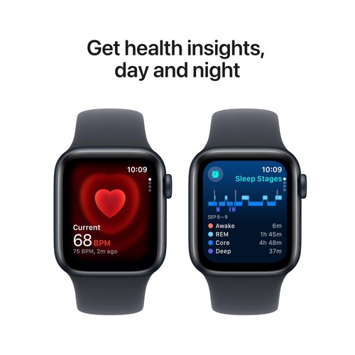 Apple Watch SE 2nd Gen 40mm Smartwatch Midnight Sport Band S/M DAMAGED PACKAGING - Picture 8 of 9