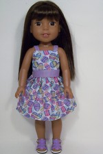 EASTER EGG Summer Dress Doll Clothes For Wellie Wisher Wishers 14" Debs 