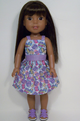 EASTER EGG Summer Dress Doll Clothes For 14'' American Girl Wellie Wisher (Debs)