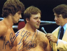 Tony Garea - Larry Zbyszko Dual Autographed Signed 8x10 Wrestling Photo WWE  COA