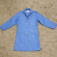 Regent Lab Coat Women's size XXS mid length blue