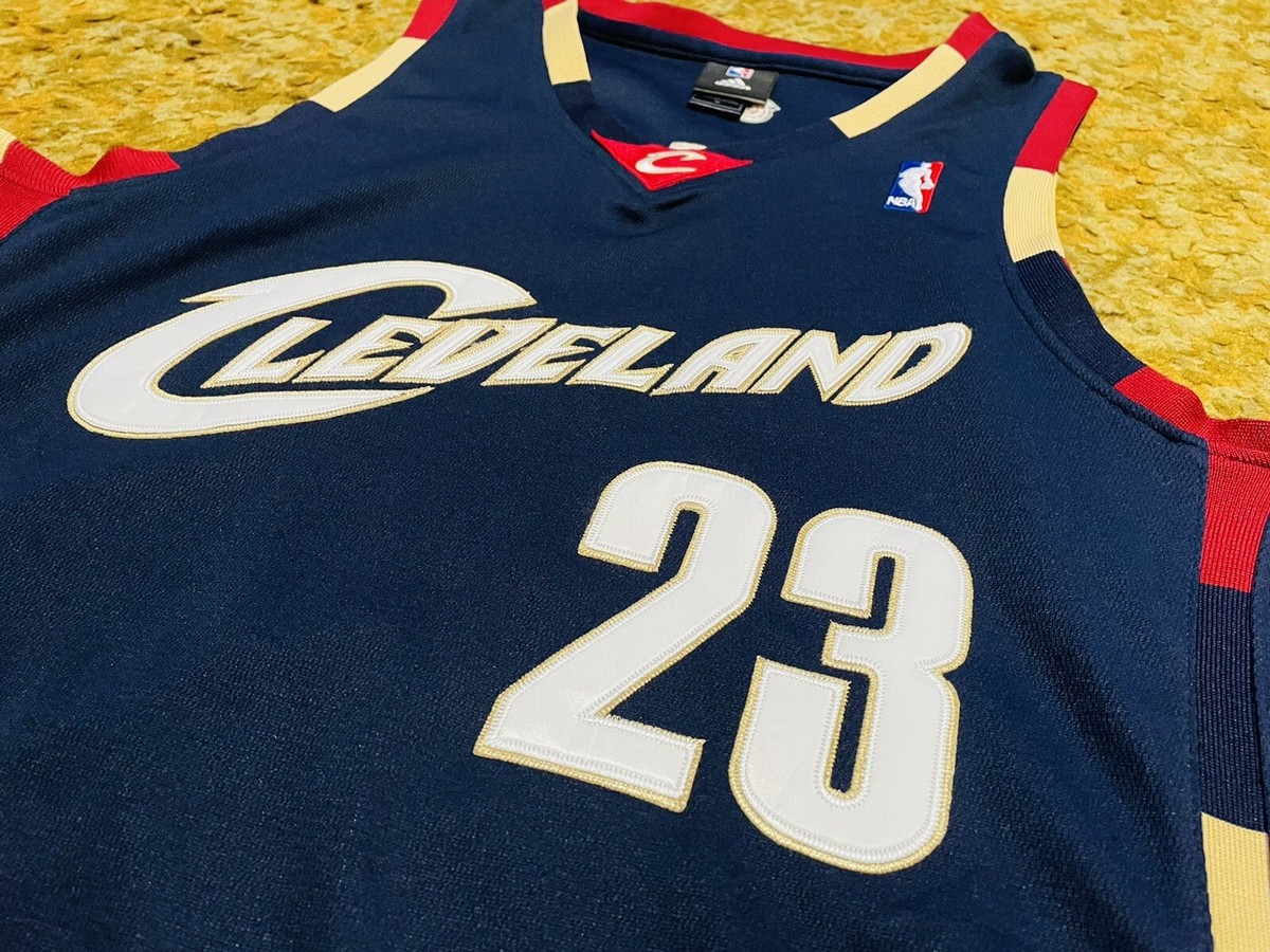 2008 CLEVELAND CAVALIERS LEBRON JAMES ALT BLUE STITCHED