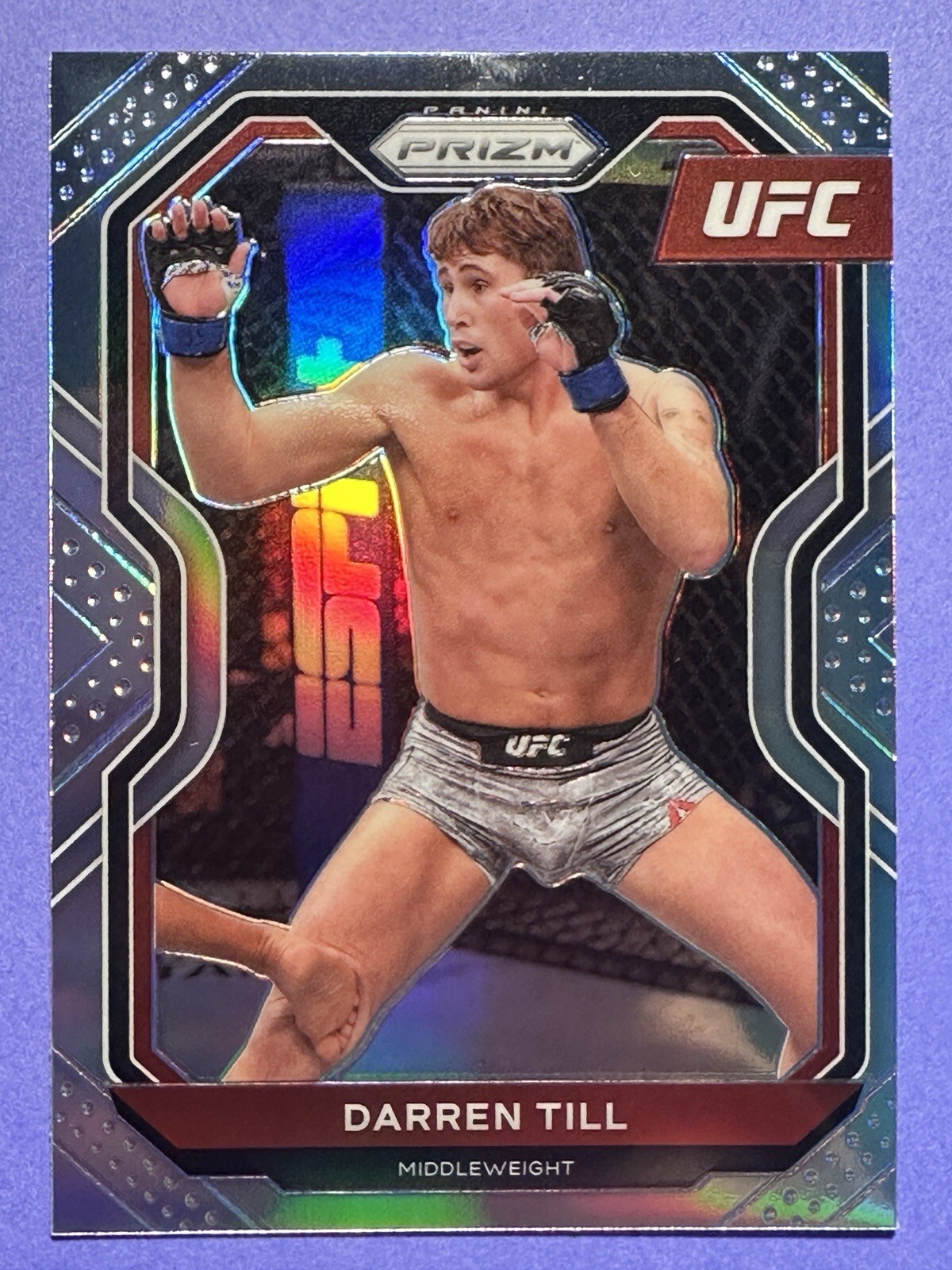 2021 Panini Prizm UFC Silver Prizm Darren Till #80