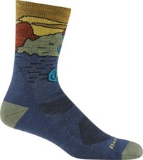 Darn Tough 5020 Denim Mens Chasing Waterfalls Micro Crew Lightweight Hiking Sock
