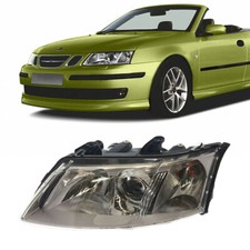 For 03-09 Saab 9-3 Headlight Head Lamp Replacement With New Bulb Driver Side
