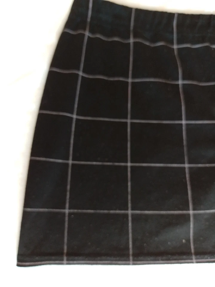 Women's Skirt Select Size 10 Checked Black 251 - Image 2 of 4