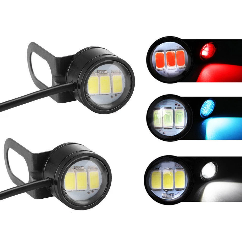 2x Universal Motorcycle Accessories LED Head Light Waterproof Fog Driving Lights — 第 3/4 张图片