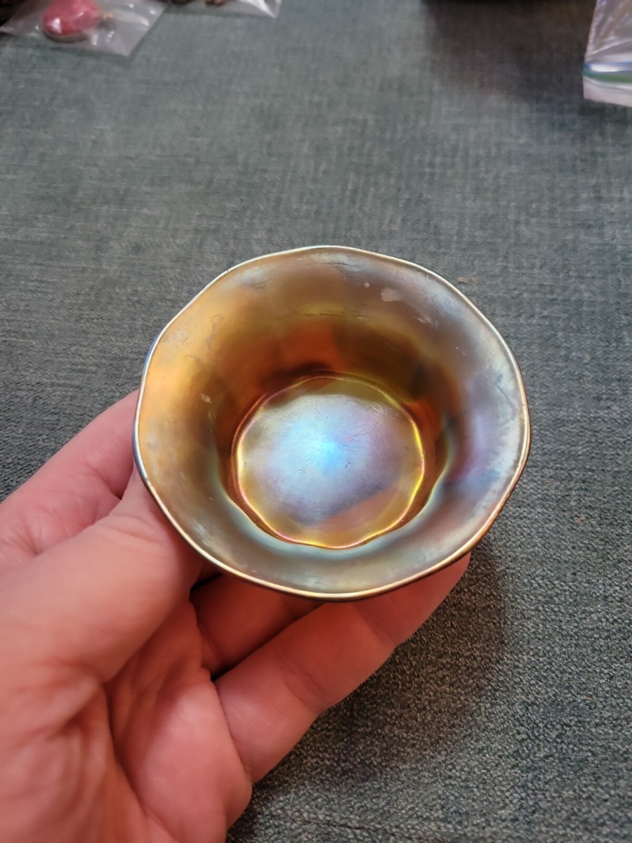 Vintage Tiffany Favrile Glass Salt Cellar | eBay