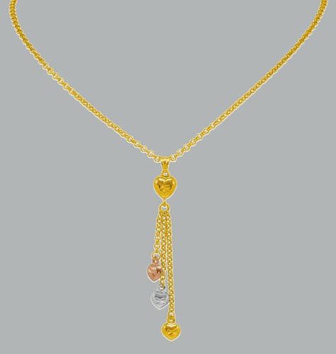 NEW 14K TRI COLOR GOLD LADIES FANCY 