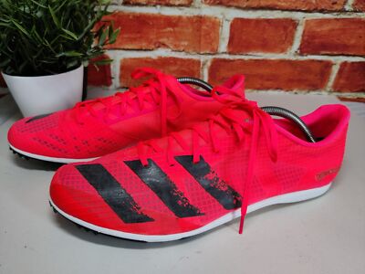 ADIDAS DISTANCESTAR SNEAKER UK 12 US 12,5 NEON PINK TRACK & FIELD HERREN SNEAKER