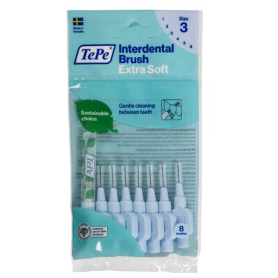 7317400002347 TEPE Extra Soft szczoteczki do przestrzeni międzyzębowych 0,6mm 8s