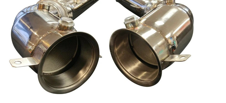 Se adapta a McLaren MP4-12C 12-14 HFC 200 celdas de alto flujo Cat Down Pipes Foto 4 de 4