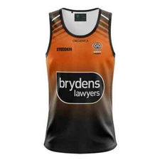 Wests Tigers Training Singlet Sizes Small - 5XL Available NRL Steeden SALE 22