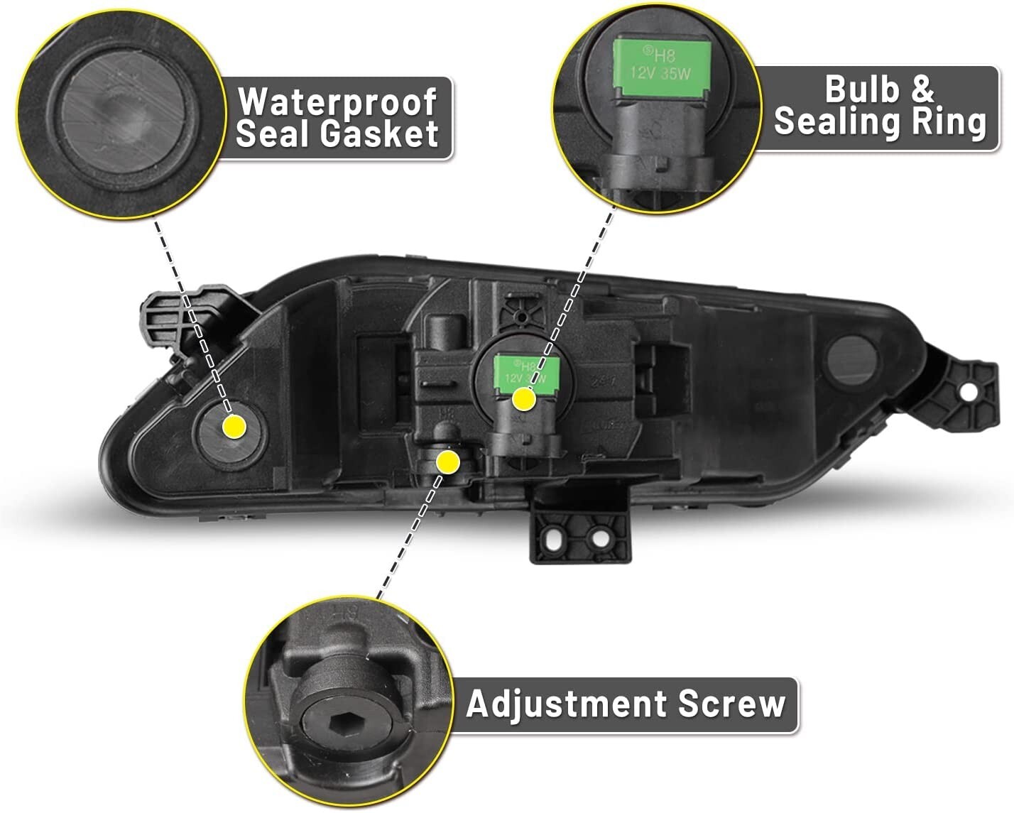 For 2017 2018 Ford Fusion Halogen Clear Driving Lamp Fog Light Wbulb 