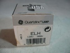 GE Quartzline ELH Projector Lamp 300W 120V - New In Box 96