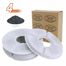 4pcs Dog Cat Drinker Replacement Filters Activated Carbon for Pet Water Fountain