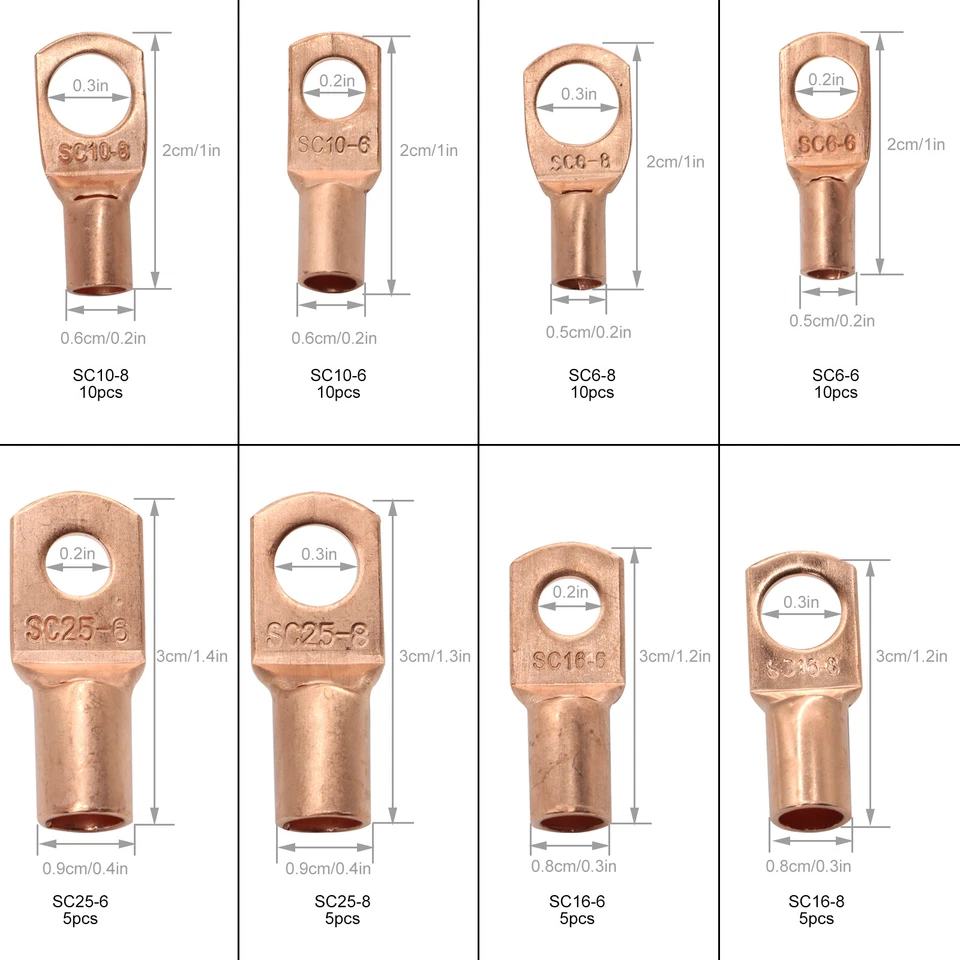 140x Battery Terminals Binding Post Connector Connector Set Car Battery Cable. - Image 3 of 4