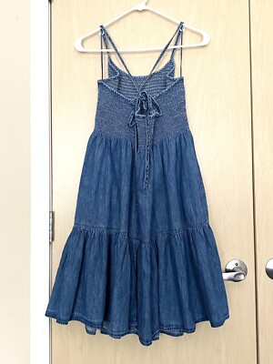 GAP Denim Smocked Mini Dress Size L Tall | eBay GAP Denim Smocked Mini Dress Size L Tall | eBay