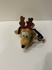 Disney Plush Toy - Disney Xmas Pluto Mini Bean Bag 9" with Tags