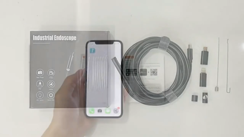 Cámara endoscopio de lente simple/doble W300 2 MP IP67 boroscopio de tubería impermeable - Vídeo 1 de 1