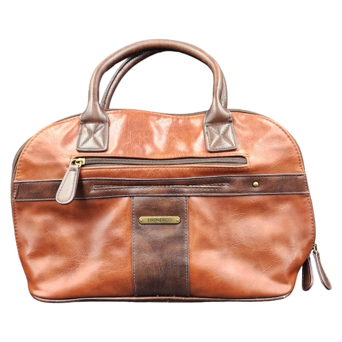 Stone Brown Leather Tote Bag – Medium Work Office Everyday