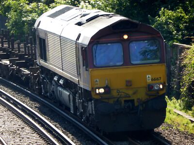 Eisenbahn Foto - 66167 Dollands Moor nach Scunthorpe Redbourne Anschlussgleise 4E26