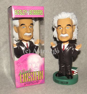The Original ALBERT EINSTEIN BOBBLE HEAD--Bosley Bobbers MINT-RARE!  New in box!