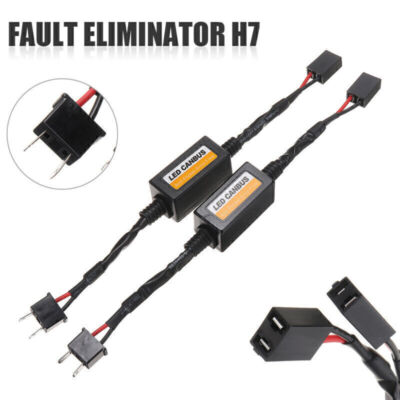 H7 LED Scheinwerfer Canbus Decoder fehlerfrei Anti-Flicker Widerstand Neu 1 Paar