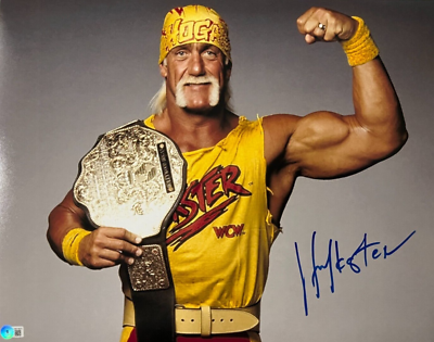 Hulk Hogan Hulkster Signed 16x20 Photo WWE WWF WCW Flex Beckett