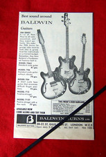 BALDWIN 700 SERIES GUITARS 1967 ORIGINAL VINTAGE MUSIC PRESS ADVERT