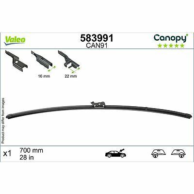 VALEO CANOPY, CAN91, Spazzola Tergicristallo Flat Blade Realizzata con Materiali