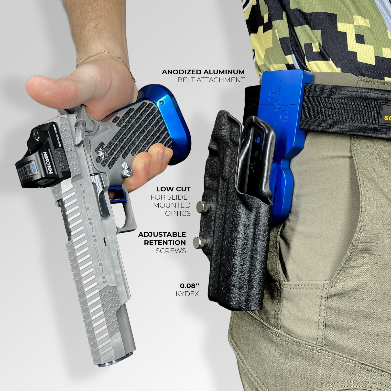 Competition Holster Rigs Pro Heavy Duty Competition Holster fits Springfield Armory Echelon 4.5 ...