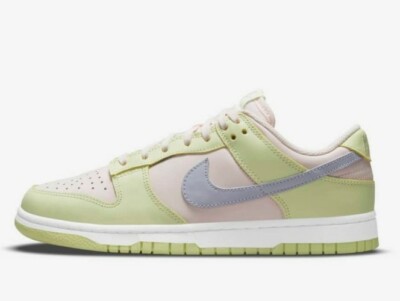 Nike Dunk Low Women  Size 11/ Men 9.5 in Light Soft Pink/Ghost Lime Ice