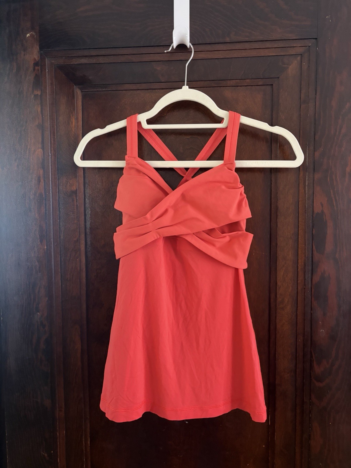 lululemon Vintage Red Crossback Pullover Sports Top and Bra